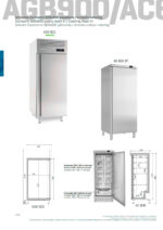 Armario Refrigeración para Pastelería 800x600 Acero Inoxidable 1 Puerta Opaca 6 Estantes 785 Litros Gama 900L 796x960x2130h mm AGB901 Infrico - Imagen 3