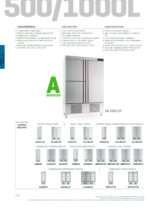 Armario Refrigerado Acero Inoxidable para Pescado 4 Puertas Opacas 6 Estantes 1100 Litros Gama 500/1000L 1385x700x2060h mm ANDBT1004 TF Infrico - Imagen 3