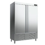 Armario Refrigerado Acero Inoxidable 2 Puertas Opacas 6 Estantes 1110 Litros Gama 500/1000L 1385x700x2060h mm AN 1002 T/F Infrico