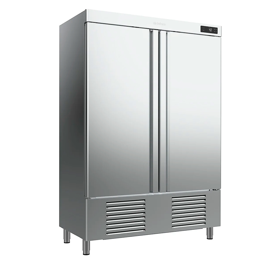 Armario-Refrigerado-Acero-Inoxidable-1-Puerta-Opaca-3-Estantes-500-Litros-Gama-500-1000L-687x700x2060h-mm-AN-501Td-T-F-Infrico.jpg Armario Refrigerado Acero Inoxidable 2 Puertas Opacas 6 Estantes 1110 Litros Gama 500/1000L 1385x700x2060h mm AN 1002 T/F Infrico - Imagen 1