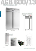 Armario Refrigerado Acero Inoxidable GN 2/1 - 1 Puerta Opaca 3 Estantes 505 Litros Gama 600/1300L 687x794x1989h mm AGB651 Infrico - Imagen 3
