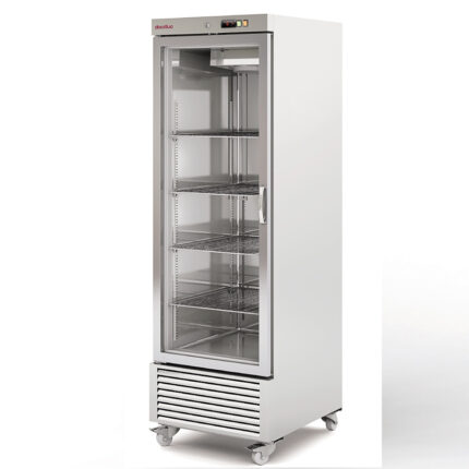 Armario Refrigerado Acero Inoxidable 1 Puerta de Cristal 4 Estantes 645 Litros Gama US RANGE DUPRG 660x845x2145h mm DUPR-27G Docriluc