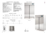 Armario Refrigerado Acero Inoxidable 2 Puertas Opacas 6 Estantes 1404 Litros Gama ERC-1002 - 1370x850x2130h mm ERCG-1002-2 Docriluc - Imagen 2