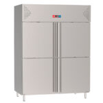 Armario Refrigerado Acero Inoxidable 4 Puertas Opacas 1300 Litros 6 Estantes GN 2/1 - 1480x830x2010h mm GF051 GASFRIT