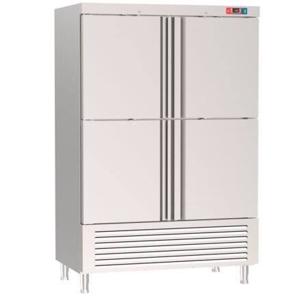 Armario Refrigerado Acero Inoxidable 4 Puertas Opacas 1300 Litros 8 Estantes 1240x760x2010h mm GFH107 GASFRIT