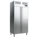 Armario Refrigerado Acero Inoxidable GN 1/1 - 4 Puertas Opacas 6 Estantes 745 Litros Gama SLIM 974x695x2100h mm AGN604 Infrico