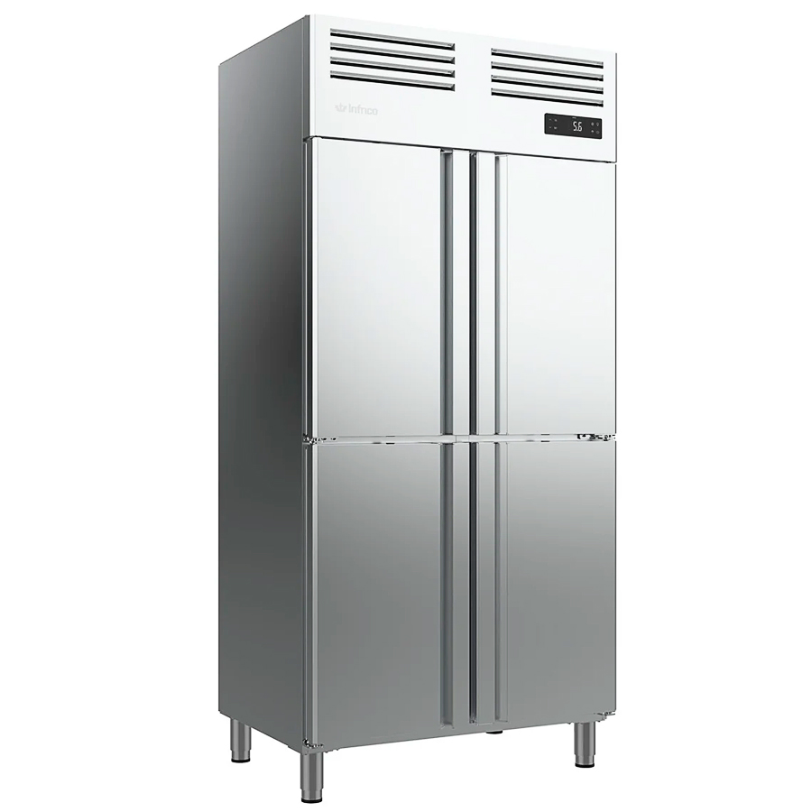 Armario-Refrigerado-Acero-Inoxidable-GN-1-1-4-Puertas-Opacas-6-Estantes-745-Litros-Gama-SLIM-974x695x2100h-mm-AGN604-Infrico.jpg Armario Refrigerado Acero Inoxidable GN 1/1 - 4 Puertas Opacas 6 Estantes 745 Litros Gama SLIM 974x695x2100h mm AGN604 Infrico - Imagen 1
