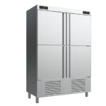Armario Refrigerado Acero Inoxidable para Pescado 4 Puertas Opacas 6 Estantes 1100 Litros Gama 500/1000L 1385x700x2060h mm ANDBT1004 TF Infrico