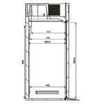 Armario Refrigerado para Carros GN 2/1 Acero Inoxidable 2 Puertas Opacas 2937 Litros Gama RIC 2000x1090x2414h mm RIC2P Infrico - Imagen 4