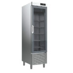 Armario Expositor Refrigerado para Pastelería Acero Inoxidable 1 Puerta de Cristal 3 Estantes 395 Litros Gama 400/900L 557x775x2060h mm AN 401 CR Infrico