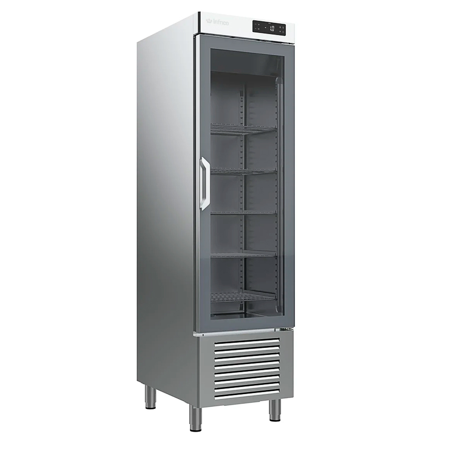 Armario-Refrigerado-para-Pasteleria-Acero-Inoxidable-1-Puerta-de-Cristal-3-Estantes-395-Litros-Gama-400-900L-557x775x2060h-mm-AN-401-CR-Infrico.jpg Armario Expositor Refrigerado para Pastelería Acero Inoxidable 1 Puerta de Cristal 3 Estantes 395 Litros Gama 400/900L 557x775x2060h mm AN 401 CR Infrico - Imagen 1