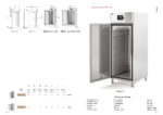 Armario de Congelación para Pastelería 600x400 Acero Inoxidable 1 Puerta Opaca 565 Litros Gama MIRAGE CAGR 680x965x2130h mm CAGR-75-1-FT Docriluc - Imagen 2