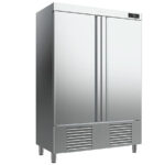 Armario de Congelación Acero Inoxidable 2 Puertas Opacas 6 Estantes 1110 Litros Gama 500/1000L 1385x700x2060h mm AN 1002 BT Infrico