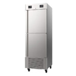 Armario de Congelación y Refrigeración Acero Inoxidable 2 Puertas Opacas 4 Estantes 590 Litros Gama AN GN 2/1 - 687x796x2112h mm AN 23 MX Infrico (copia)