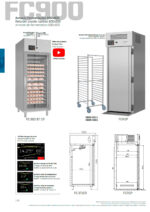 Armario de Fermentación Acero Inoxidable 1 Puerta de Cristal 20 pares de Guías 785 Litros Gama 900 - 796x960x2130h mm FC900BT CR Infrico - Imagen 3