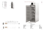 Armario Expositor de Refrigeración Acero Inoxidable 1 Puerta Opaca 3 Estantes GN 2/1 - 645 Litros Gama MIRAGE CAGR 680x860x1967h mm CAGRV-75-1-SD Docriluc - Imagen 2