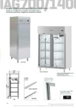 Armario de Refrigeración Acero Inoxidable 2 Puertas Opacas 6 Estantes 1280 Litros Gama IAG 1400 - 1387x838x2060h mm IAG1402 Infrico - Imagen 3