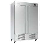 Armario de Congelación Acero Inoxidable 2 Puertas Opacas 6 Estantes 1350 Litros Gama AN GN 2/1 - 1384x796x2112h mm AN 49 BT Infrico