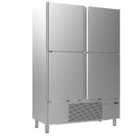 Armario de Refrigeración Acero Inoxidable 4 Puertas Opacas 6 Estantes 1070 Litros Gama IAN 1000 - 1385x712x2060h mm IAN1004 Infrico