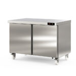 Bajo Mostrador de Congelación Acero Inoxidable 2 Puertas Opacas 4 Estantes 394 Litros Gama US RANGE DSD 1228x805x915h mm DSDN-48 Docriluc