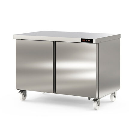 Bajo Mostrador de Congelación Acero Inoxidable 2 Puertas Opacas 4 Estantes 500 Litros Gama US RANGE DSD 1532x805x915h mm DSDN-60 Docriluc