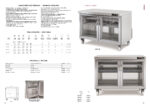 Bajo Mostrador de Refrigeración Acero Inoxidable 1 Puerta de Cristal 2 Estantes 204 Litros Gama US RANGE DSDV 701x805x915h mm DSDV-27 Docriluc - Imagen 2