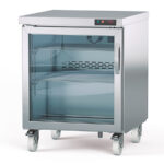 Bajo Mostrador de Refrigeración Acero Inoxidable 1 Puerta de Cristal 2 Estantes 204 Litros Gama US RANGE DSDV 701x805x915h mm DSDV-27 Docriluc