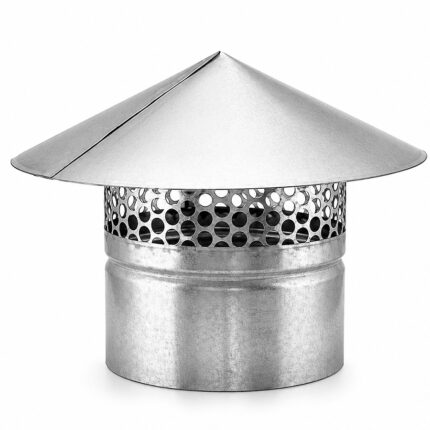 Ø 150 mm - Caperuza Simple con Malla de Acero Galvanizado para la Instalación de Extracciones de Humo CSM150 Donbar
