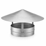 Ø 125 mm - Caperuza Simple de Acero Galvanizado para la Instalación de Extracciones de Humo CS125 Donbar