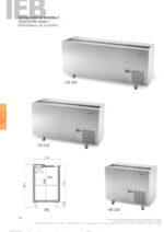 Enfriador de Botellas Acero Inoxidable 2 Puertas Opacas 265 Litros Gama IEB 1004x550x865h mm IEB 100 Infrico - Imagen 3
