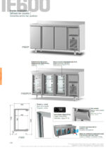 Frente Mostrador Refrigerado Acero Inoxidable 3 Puertas Opacas 6 Estantes 1 Tolva 535 Litros Gama IF 600 - 1960x600x1050h mm IF603P Infrico - Imagen 3