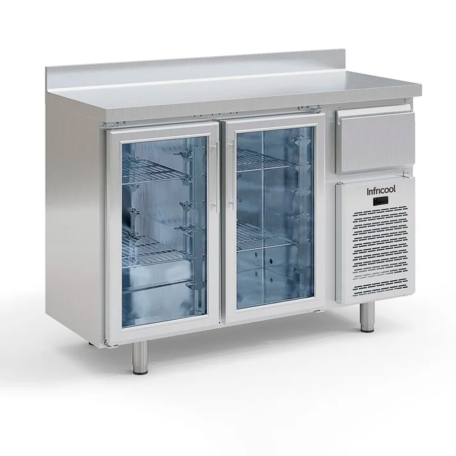 Frente-Mostrador-Refrigerado-Acero-Inoxidable-2-Puertas-de-Cristal-4-Estantes-1-Tolva-345-Litros-Gama-IF-600-1468x600x1050h-mm-IF602PCR-Infrico.jpg Frente Mostrador Refrigerado Acero Inoxidable 2 Puertas de Cristal 4 Estantes 1 Tolva 345 Litros Gama IF 600 - 1468x600x1050h mm IF602PCR Infrico - Imagen 1