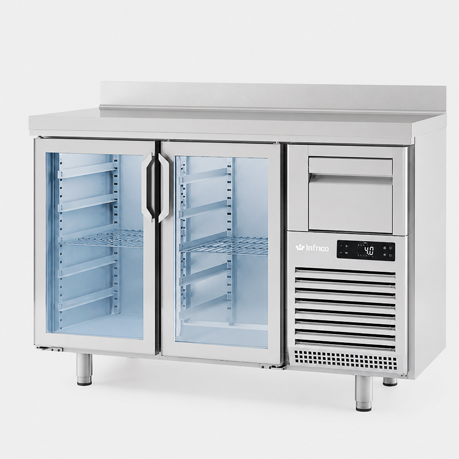 Frente-Mostrador-Refrigerado-Acero-Inoxidable-2-Puertas-de-Cristal-4-Estantes-340-Litros-Gama-600-1468x600x1050h-mm-FMPP1500-CR-Infricov.jpg Frente Mostrador Refrigerado Acero Inoxidable 2 Puertas de Cristal 4 Estantes 340 Litros Gama 600 - 1468x600x1050h mm FMPP1500 CR Infrico - Imagen 1