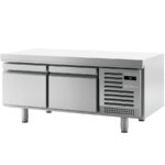 Mesa Baja Refrigerada Acero Inoxidable 2 Cajones 100 Litros Gama MSG GN1/1 700 - 1000x700x650h mm MSG 1000 Infrico