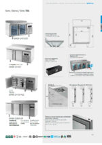 Mesa de Congelación Acero Inoxidable 4 Puertas Opacas 4 Estantes 630 Litros Gama 700 - 2452x700x850h mm BMGN 2450 BT Infrico - Imagen 4