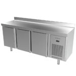 Mesa Refrigerada Acero Inoxidable 3 Puertas Opacas 3 Estantes 400 Litros Gama 600 - 1960x600x850h mm IM603P Infrico