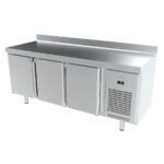 Mesa de Congelación GN 1/1 Acero Inoxidable 3 Puertas Opacas 3 Estantes 465 Litros Gama IM 700 - 1960x700x850h mm IM703PN Infrico