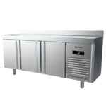 Mesa de Congelación Acero Inoxidable 3 Puertas Opacas 3 Estantes 465 Litros Gama 700 - 1960x700x850h mm BMGN 1960 BT Infrico