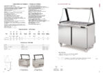 Mesa Refrigerada para Ingredientes Acero Inoxidable Tapa Elevable de Cristal 9 Cubetas GN1/6 -100 - 1 Puerta Opaca 2 Estantes 204 Litros Gama US RANGE DSDTP-LGL 701x830x1550h mm DSDTP-27-9-LGL Docriluc - Imagen 2