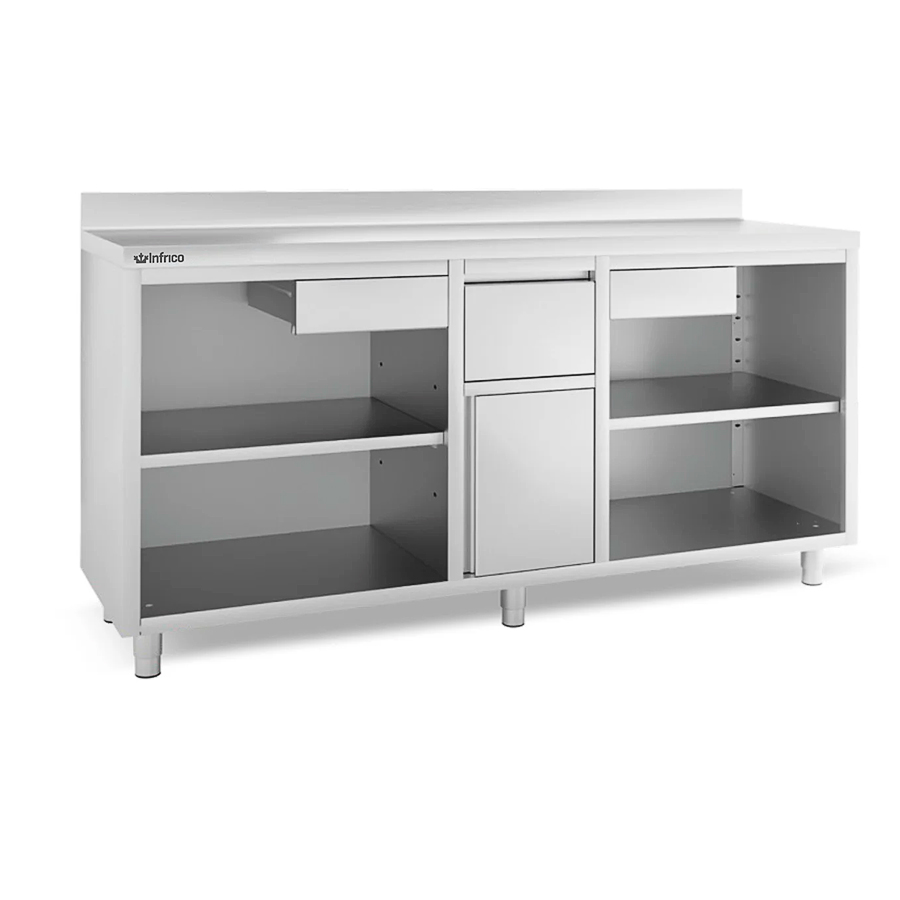 Mueble-Cafetero-Acero-Inoxidable-2-Cajones-1-Tolva-1-Puerta-Opaca-1-Estante-Gama-IMC-1960x600x1050h-mm-IMC200-Infrico.jpg Mueble Cafetero Acero Inoxidable 2 Cajones 1 Tolva 1 Puerta Opaca 1 Estante Gama IMC 1960x600x1050h mm IMC200 Infrico - Imagen 1
