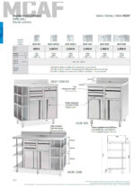 Mueble Cafetero Acero Inoxidable 2 Puertas Opacas 2 Cajones 1 Tolva Gama MCAF 1000x600x1050h mm MCAF 1000 CD Infrico - Imagen 2
