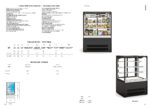 Mural Refrigerado Negro 2 Puertas de Cristal 3 Estantes 231 Litros Gama ESV-R 900x710x1380h mm ESV-6-9-R Docriluc - Imagen 2