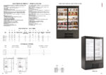 Mural Refrigerado Negro para Carnicería y Charcutería 2 Puertas de Cristal 4 Estantes 510 Litros Gama EMD 1310x635x2000h mm EMD0 12 M1 Docriluc - Imagen 2