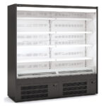 Mural Refrigerado Negro para Lácteos sin Puertas 8 Estantes 1098 Litros Gama EMS 1935x775x2000h mm EMS1 18 M2 Docriluc
