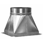 Ø 150 mm - 7/7 - Tolva Recta de Acero Galvanizado para la Instalación de Extracciones de Humo TR715 Donbar