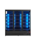 Armario Expositor Refrigerado Negro 3 Puertas de Cristal 1800 Litros 15 Estantes 1880x710x2030h mm GFO71 GASFRIT - Imagen 4
