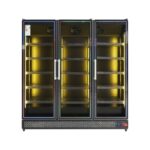 Armario Expositor Refrigerado Negro 3 Puertas de Cristal 1600 Litros 15 Estantes 1880x710x2050h mm GFO70SUBCO GASFRIT - Imagen 4
