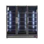 Armario Expositor Refrigerado Negro 3 Puertas de Cristal 1600 Litros 15 Estantes 1880x710x2050h mm GFO70SUBCO GASFRIT