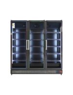 Armario Expositor Refrigerado Negro 3 Puertas de Cristal 1600 Litros 15 Estantes 1880x710x2050h mm GFO70SUBCO GASFRIT