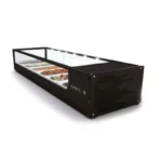 Vitrina Expositora Refrigerada para Tapas 6 Bandejas GN 1/3×40 Cristal Recto Grupo Incorporado Sobremesa Gama LOGIC TAPAS1320x388x225h mm VTLG6 Sayl - Imagen 3